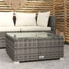 vidaXL Garden Coffee Table Gray