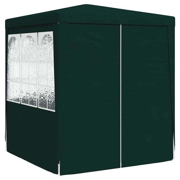 vidaXL Professional Party Tent with Side Walls 6.6'x6.6' Green 0.3 oz/ft²