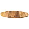 vidaXL Table Top &Oslash; 31.5"x1" Round Solid Wood Rough Mango