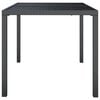 vidaXL Garden Table Anthracite Steel Large Durable Garden Table