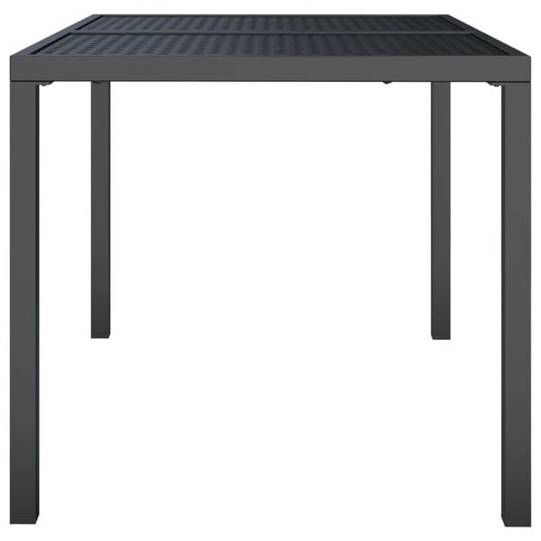 vidaXL Garden Table Anthracite Steel Large Durable Garden Table