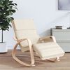 vidaXL Rocking Chair Cream