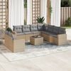 vidaXL Garden Sofa Set Beige