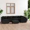 vidaXL Garden Lounge Set Black