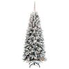 vidaXL Artificial Christmas Tree with 150 LEDs White 59.06 in