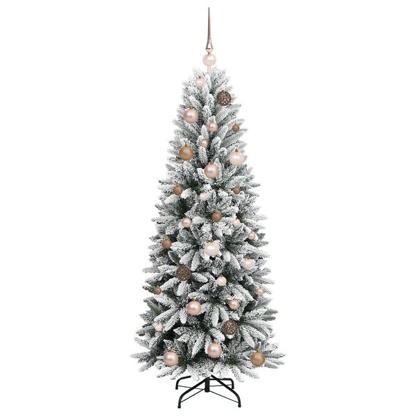vidaXL Artificial Christmas Tree with 150 LEDs White 59.06 in
