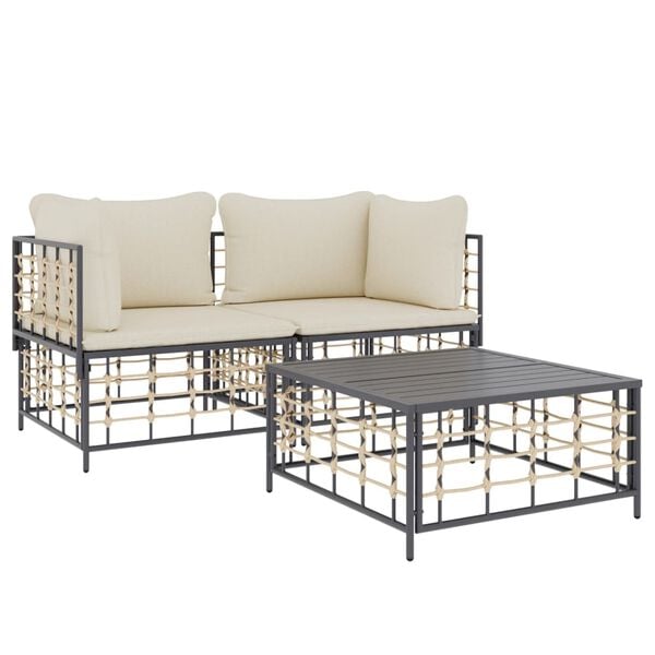 vidaXL Garden Lounge Set Anthracite