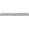 vidaXL Bed Frame Grey Sonoma Engineered wood, metal, plywood Twin Tough
