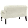 vidaXL Bench Cream Velvet (100% polyester) Compact Staple Piece Bench