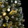 vidaXL Artificial Hinged Christmas Tree 150 LEDs & Ball Set 59.1"