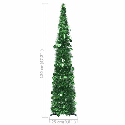 vidaXL Pop-up Artificial Christmas Tree Green 47.2" PET