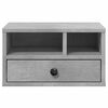 vidaXL Printer Stand Concrete Gray 15.7"x12.6"x8.9" Engineered Wood