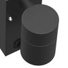 vidaXL Outdoor Wall Light 2 pcs Black 2.56 x 4.13 x 6.30 in
