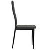 vidaXL Dining Chair Set of 4 Dark Grey