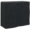 vidaXL Firewood Rack Cover Plain Black 61 x 122 x 106 cm Fabric