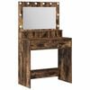 vidaXL Dressing Table Smoked Oak 79 x 41 x 135 cm Engineered Wood