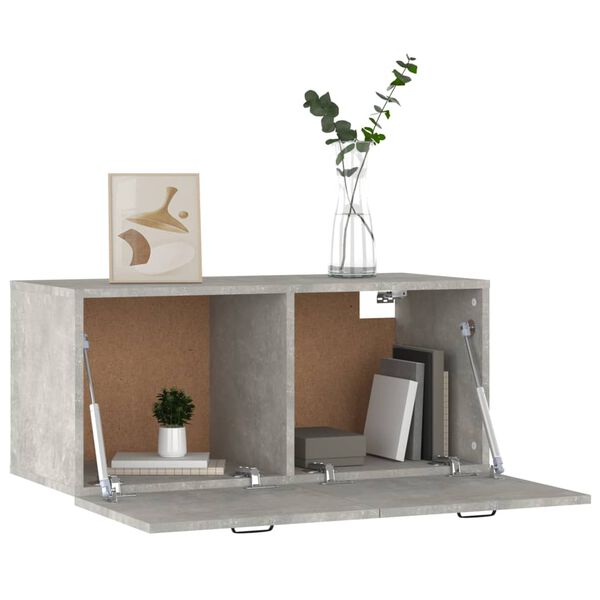 vidaXL Wall Cabinet Concrete grey Engineered wood Wall Cabinet