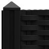 vidaXL Raised Bed Black Polypropylene Medium Planters