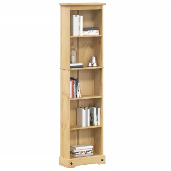 vidaXL Bookcase Honey wood Solid pine wood with a honey wax finish