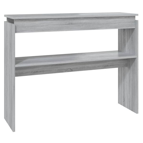 vidaXL Console Table Grey Sonoma Engineered Wood Narrow Console Table