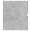 vidaXL Bathroom Furniture Set Concrete grey, White Engineered wood, Ceramic