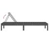 vidaXL Sun Lounger Set of 2 Grey Solid Pine Wood Large