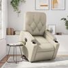 vidaXL Electric Stand Up Massage Recliner Chair Cream