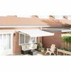 vidaXL Retractable Awning White 137.80" x 98.43" fabric