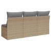 vidaXL Garden Sofa Beige, Light gray