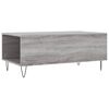 vidaXL Coffee Table Grey Sonoma Engineered Wood 35.4 x 19.7 x 14.4 in