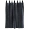 vidaXL Blackout Curtains 2 pcs Dark Grey 55.12 x 55.12 in Velvet