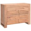vidaXL Sideboard Teak Solid Teak Wood Medium Sideboard Rectangular