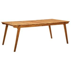 vidaXL Garden Table Natural wood Solid Acacia wood Large Durable
