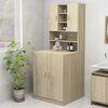 vidaXL Washing Machine Cabinet Sonoma Oak (808389+808398)