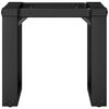 vidaXL Coffee Table Leg Black Powder-coated steel Standard Durable