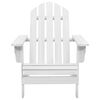 vidaXL Garden Chair White Hardwood, Firwood Standard Durable