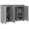 vidaXL Sideboard Gray Sonoma 40.2"x13"x29.5" Engineered Wood