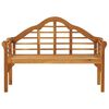 vidaXL Patio Queen Bench with Cushion 53.1" Solid Acacia Wood