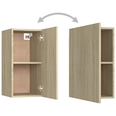 vidaXL TV Cabinets 7 pcs Sonoma Oak 12"x11.8"x23.6" Engineered Wood