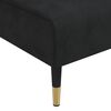 vidaXL L-shaped Sofa Bed Black Velvet (100% polyester), plywood, metal
