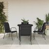 vidaXL Garden Dining Set Black, Anthracite
