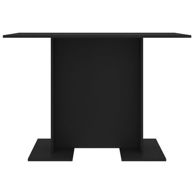 vidaXL Dining Table Black 43.3"x23.6"x29.5" Engineered Wood