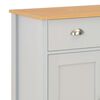 vidaXL Sideboard Grey Engineered wood with melamine Medium Sideboard