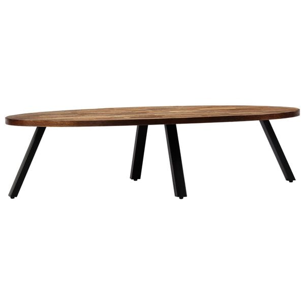vidaXL Coffee Table Natural Wood Reclaimed Teak Wood 47.2 x 23.6 x 11.8 in