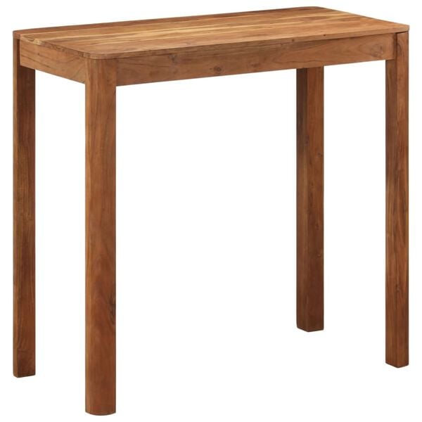 vidaXL Bar Table Honey Solid acacia wood Durable Rectangular