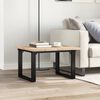 vidaXL Coffee Table Natural wood and black