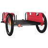 vidaXL Bike Trailer Red Oxford Fabric and Iron