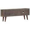 vidaXL TV Cabinet Grey with brown elements Solid rough mango wood