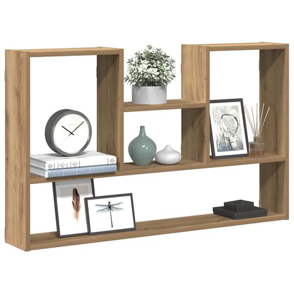 vidaXL Wall Shelf Artisian Oak 39.0x5.9x23.6" Engineered Wood