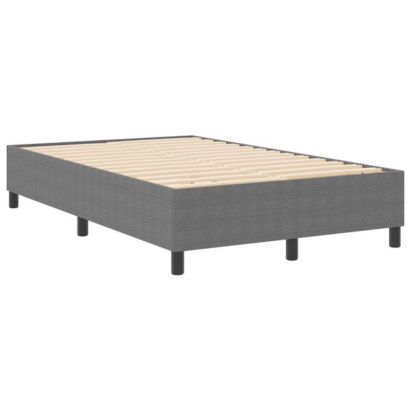 vidaXL Box Spring Bed Light gray 47.2" x 78.7" Corduroy fabric